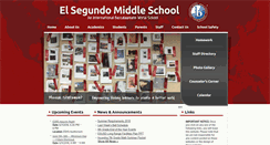 Desktop Screenshot of elsegundomiddleschool.edlioschool.com