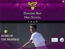 Tablet Screenshot of dbhs.edlioschool.com