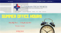 Desktop Screenshot of lutheranhighnorth.edlioschool.com