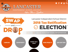Tablet Screenshot of lancasterisd.edlioschool.com