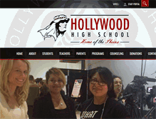 Tablet Screenshot of hollywoodhighschool.edlioschool.com