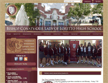Tablet Screenshot of bishopconatyloretto.edlioschool.com